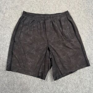 Lululemon Athletica Subtonic Reflective Black Pace Breaker Shorts Men's Large